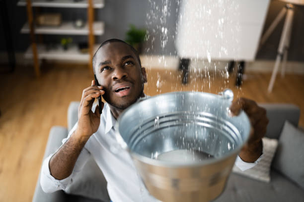 Water damage restoration process in TX